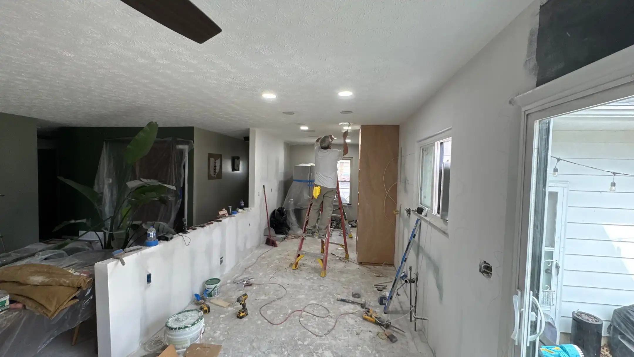 Kitchen remodel with white shaker cabinetry